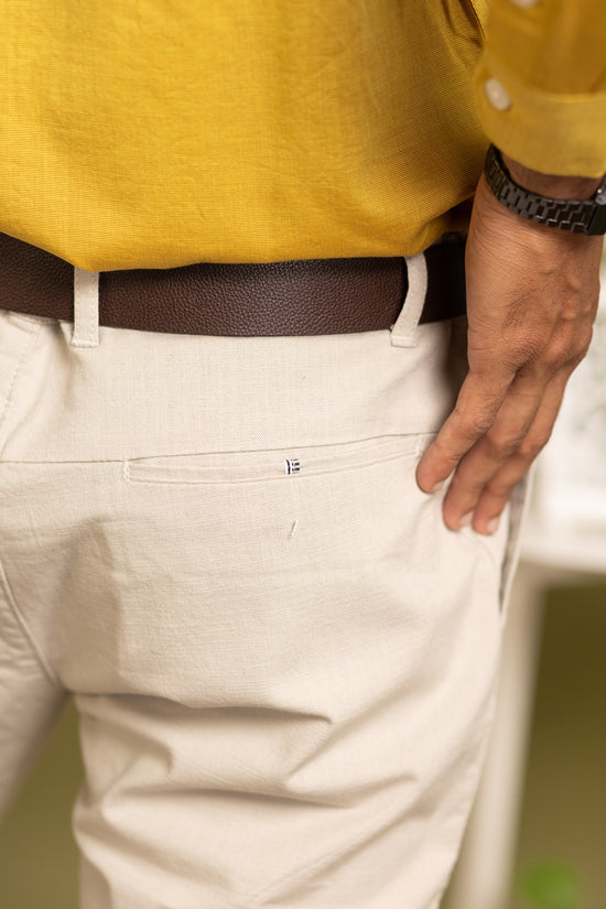 Men Cotton Pant in sandal