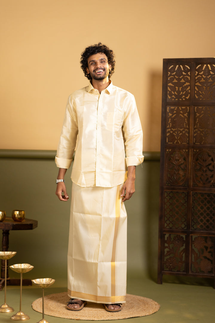 Shirt and dhoti set combo 1 - dhoti 2 mtr