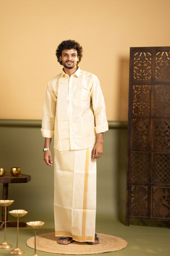 Shirt and dhoti set combo 1 - dhoti 2 mtr