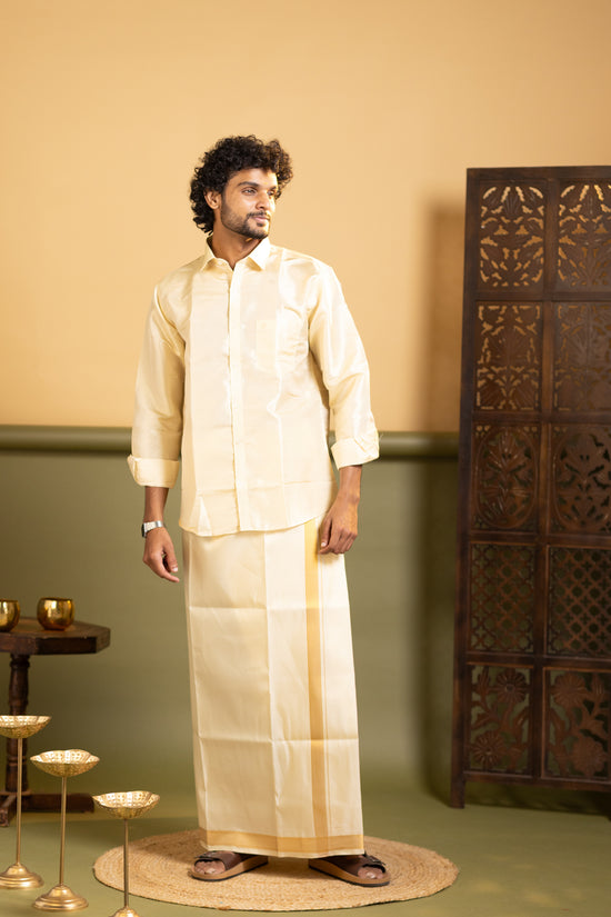 Shirt and dhoti set combo 1 - dhoti 2 mtr