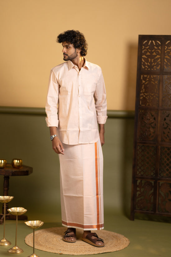 Shirt and dhoti set combo 2 - Dhoti 2 Mtr