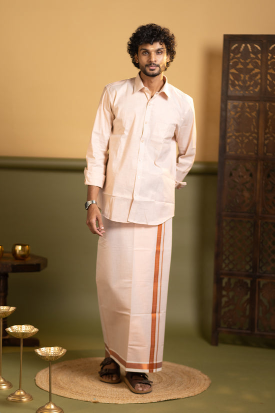 Shirt and dhoti set combo 2 - Dhoti 2 Mtr