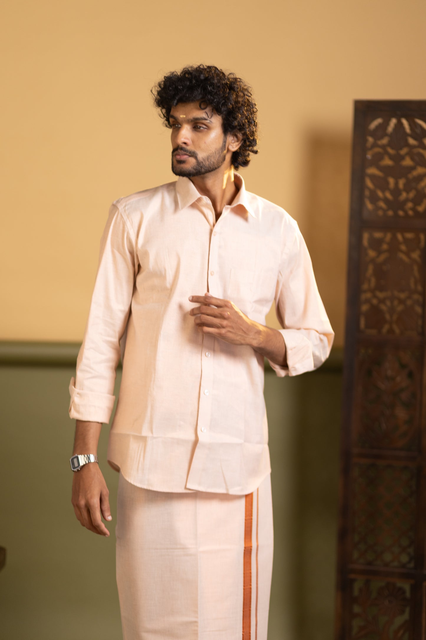 Shirt and dhoti set combo 2 - Dhoti 2 Mtr