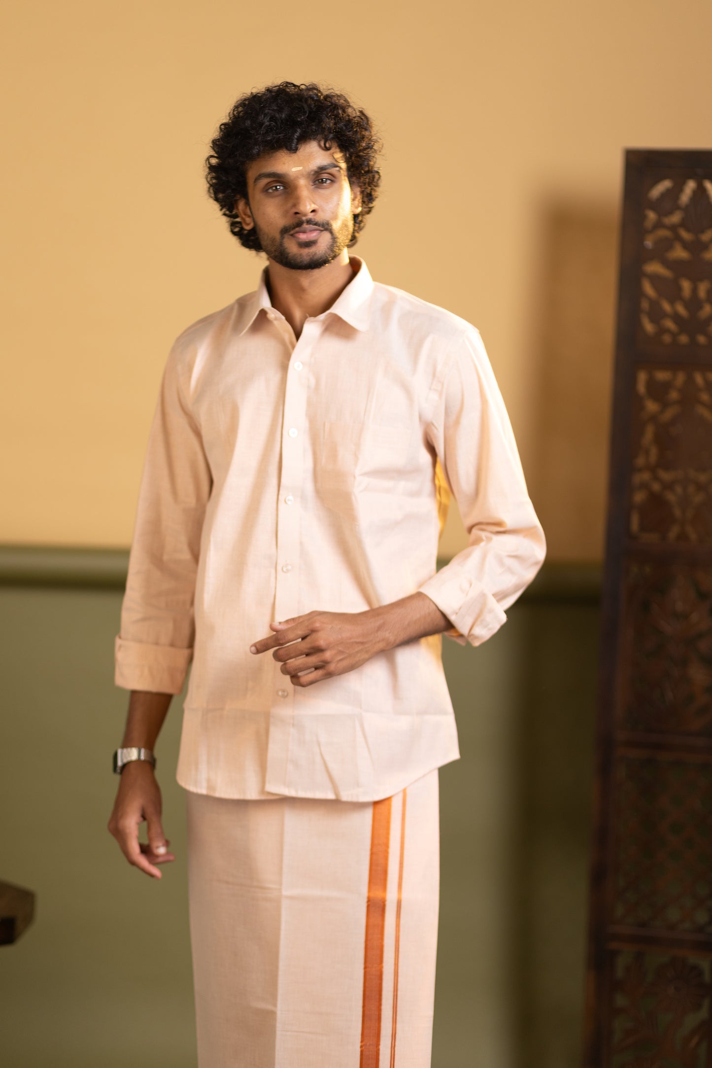 Shirt and dhoti set combo 2 - Dhoti 2 Mtr