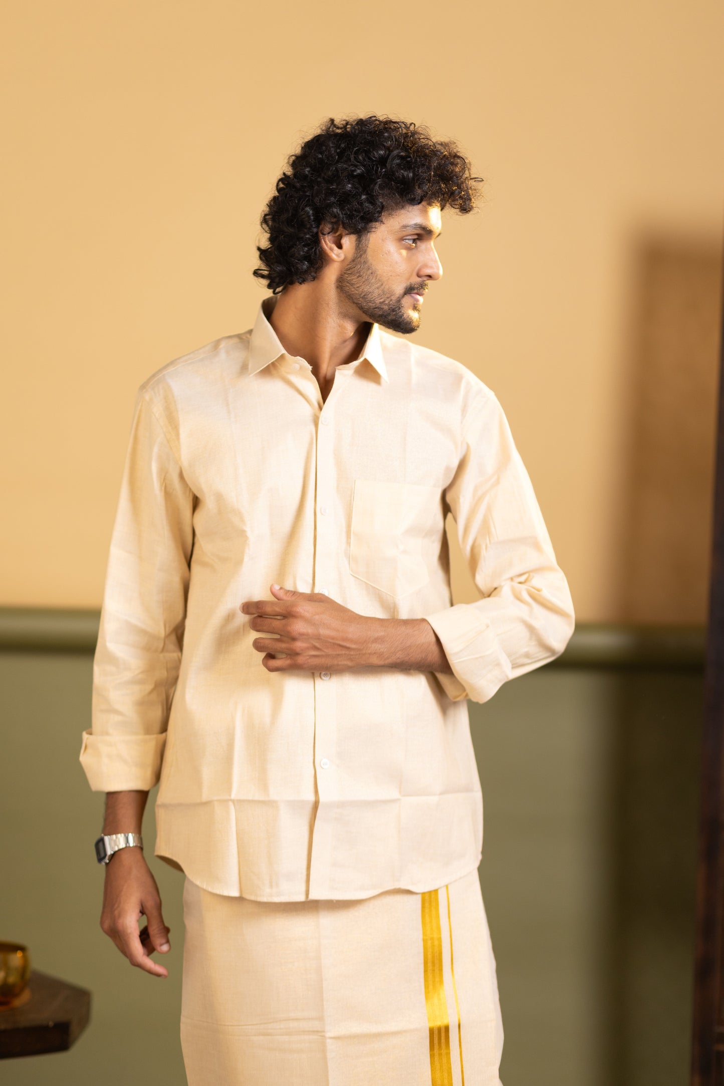 Shirt and dhoti set combo 3 - Dhoti 2 Mtr