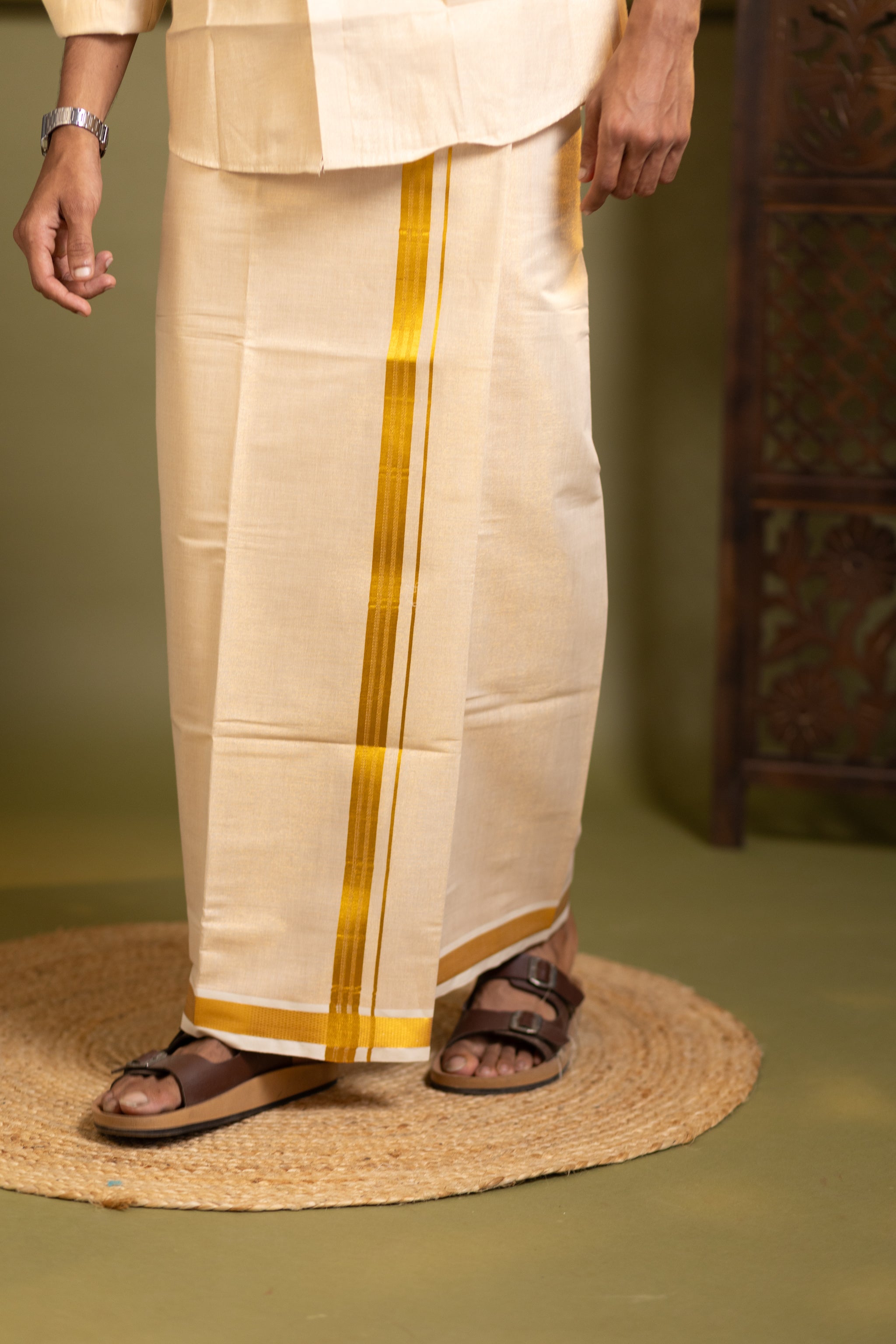 Shirt and dhoti set combo 3 - Dhoti 2 Mtr