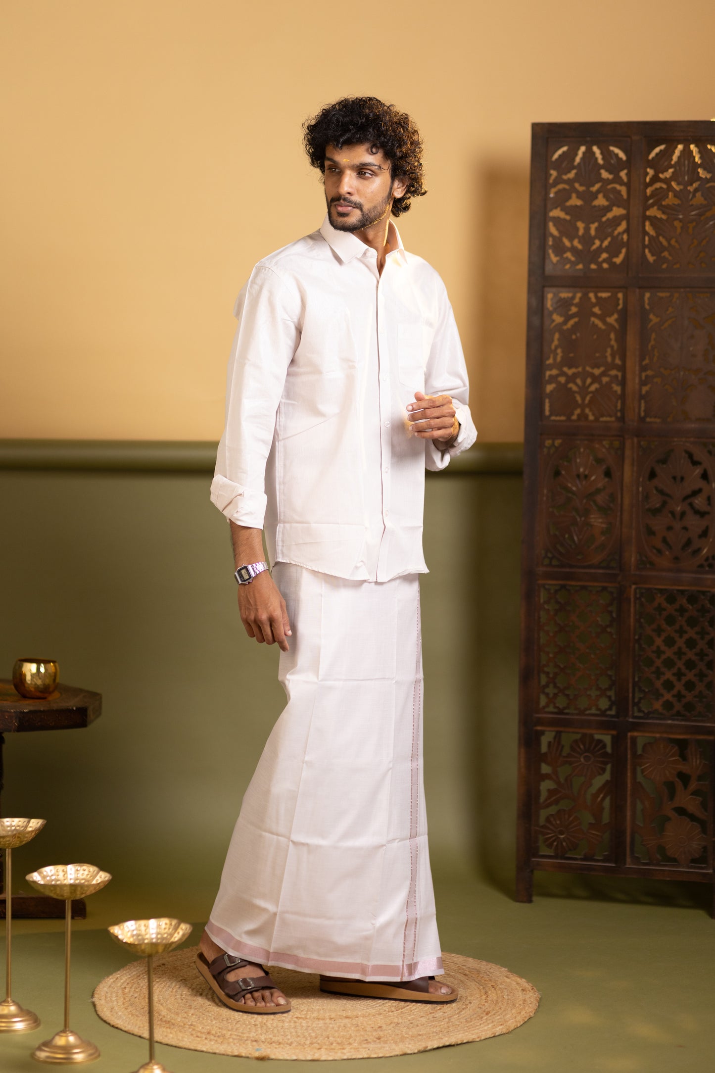 Shirt and dhoti set combo 4 - Dhoti 2 Mtr