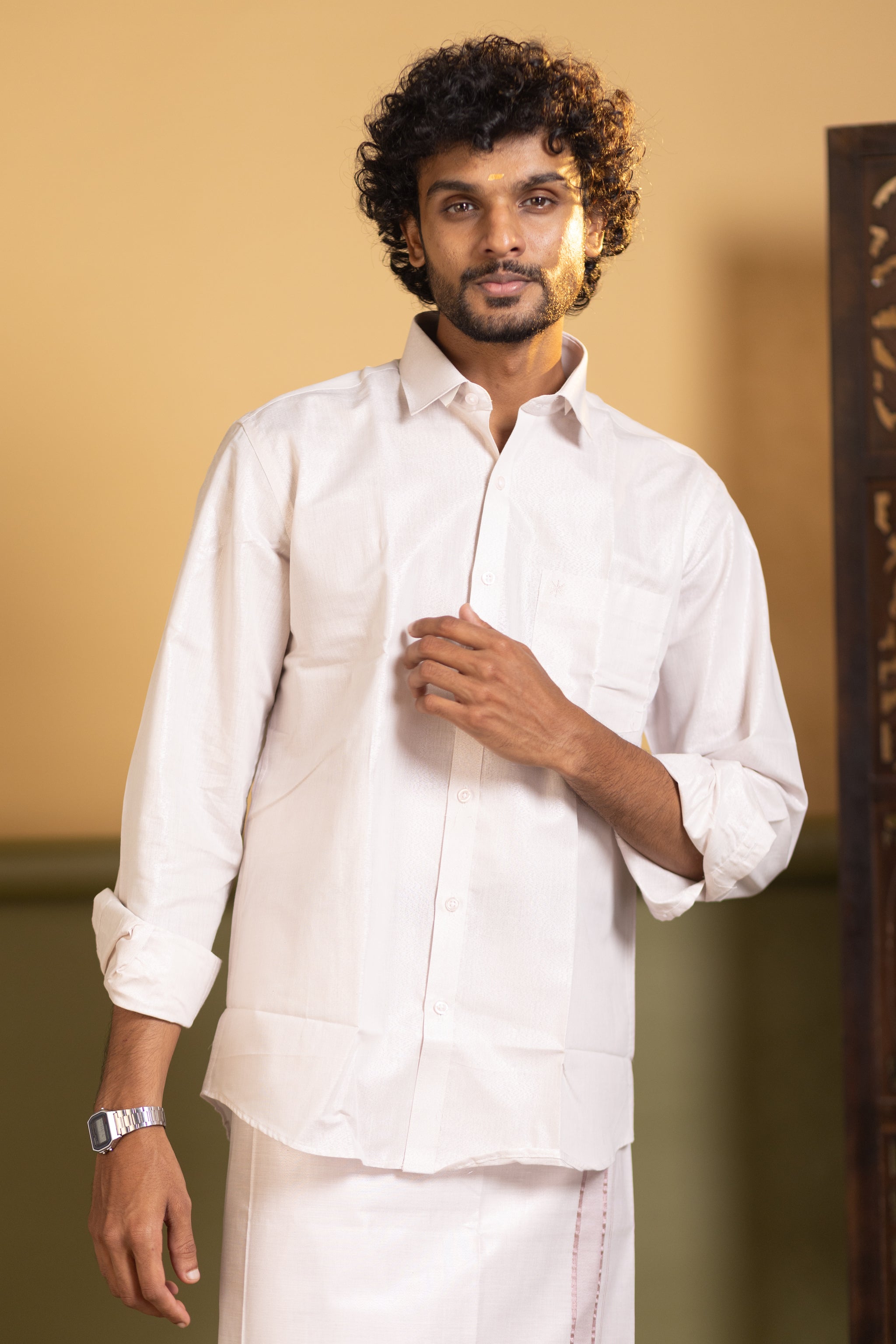 Shirt and dhoti set combo 4 - Dhoti 2 Mtr