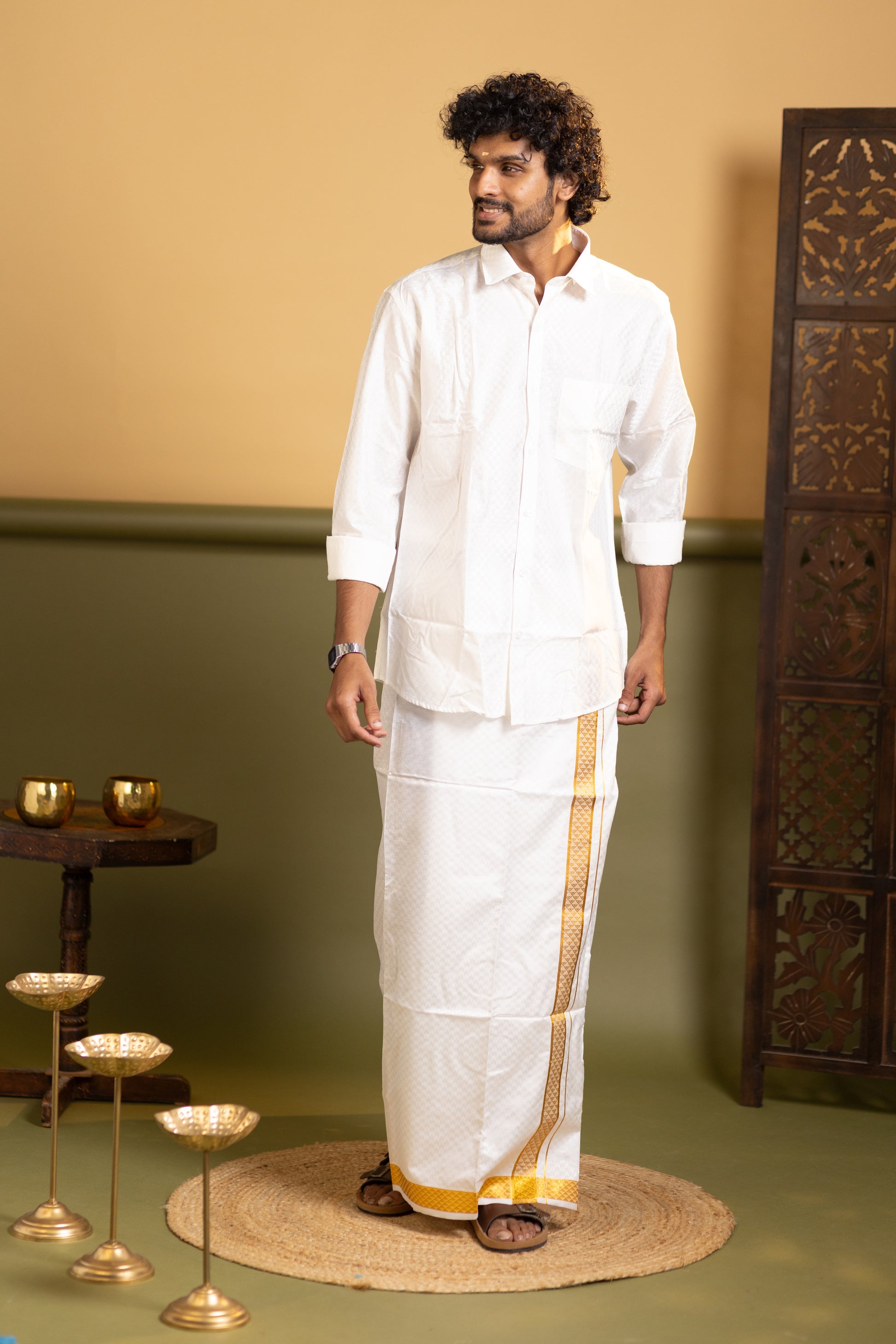 Shirt and dhoti set combo 5 - Dhoti 2 Mtr