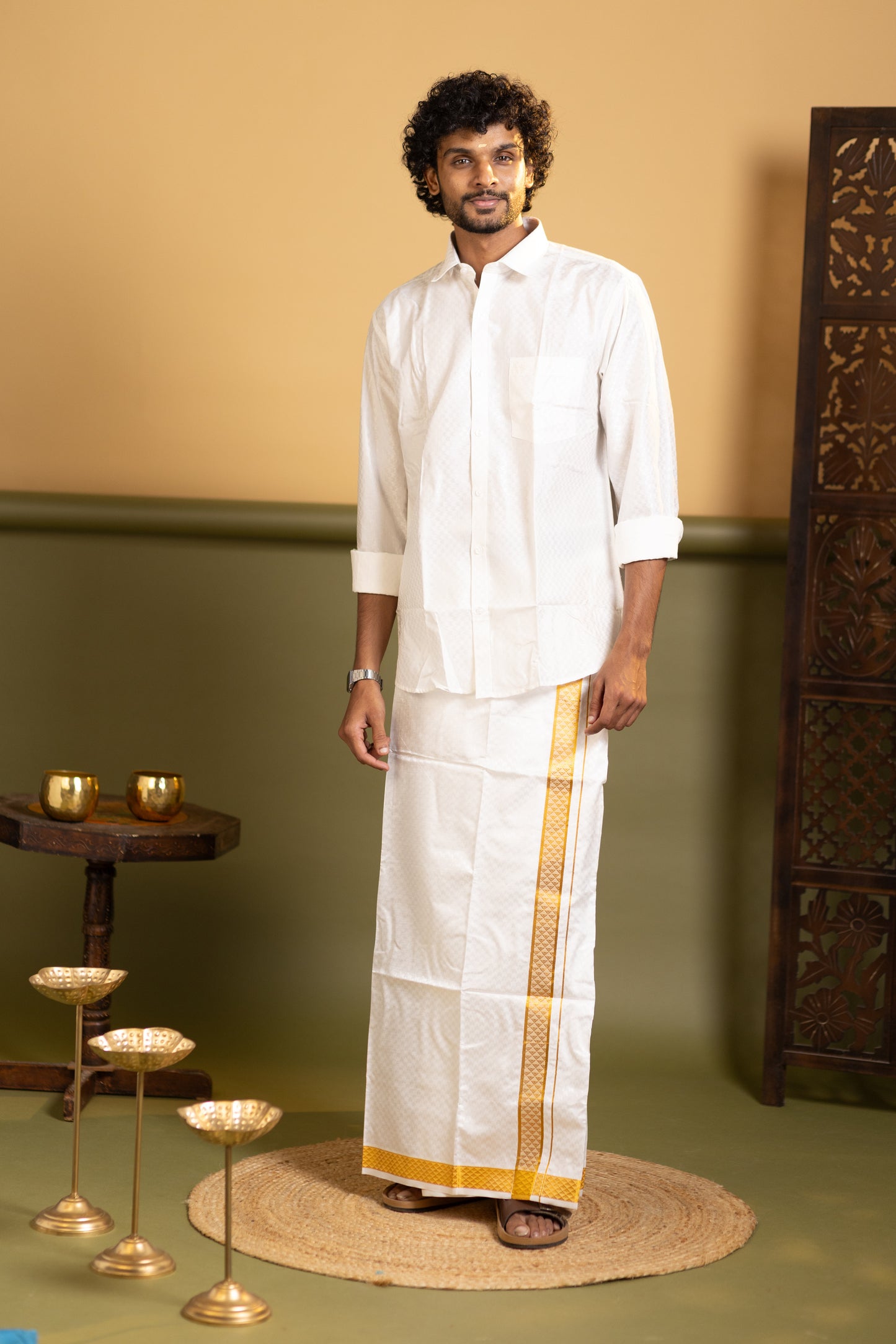 Shirt and dhoti set combo 5 - Dhoti 2 Mtr