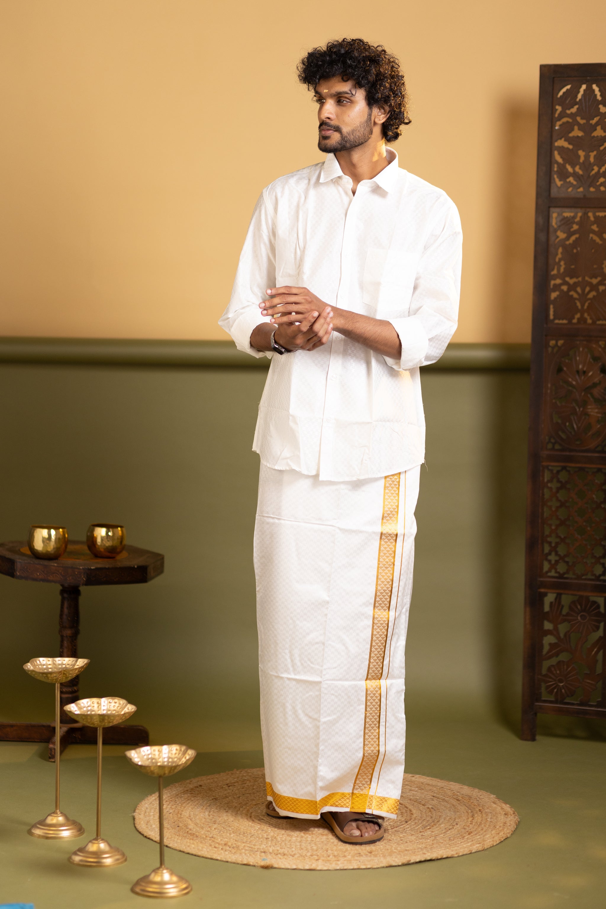 Shirt and dhoti set combo 5 - Dhoti 2 Mtr