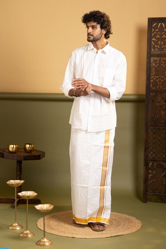 Shirt and dhoti set combo 5 - Dhoti 2 Mtr