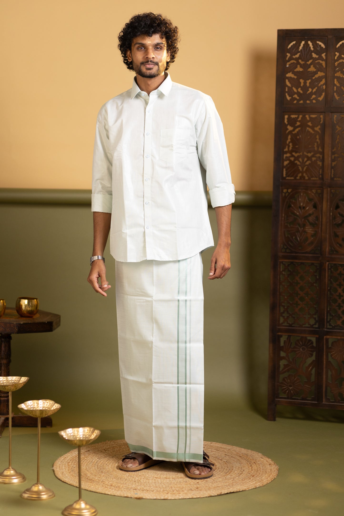 Shirt and dhoti set combo 8 - Dhoti 2 Mtr