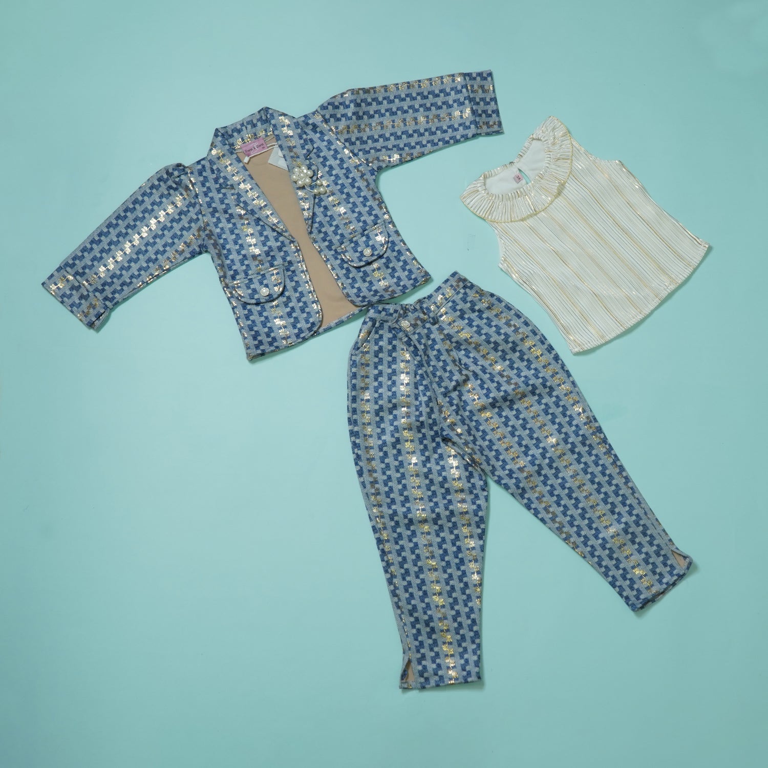 Girls Fancy Western Set - Sri Ganapathy Silks Private Limited