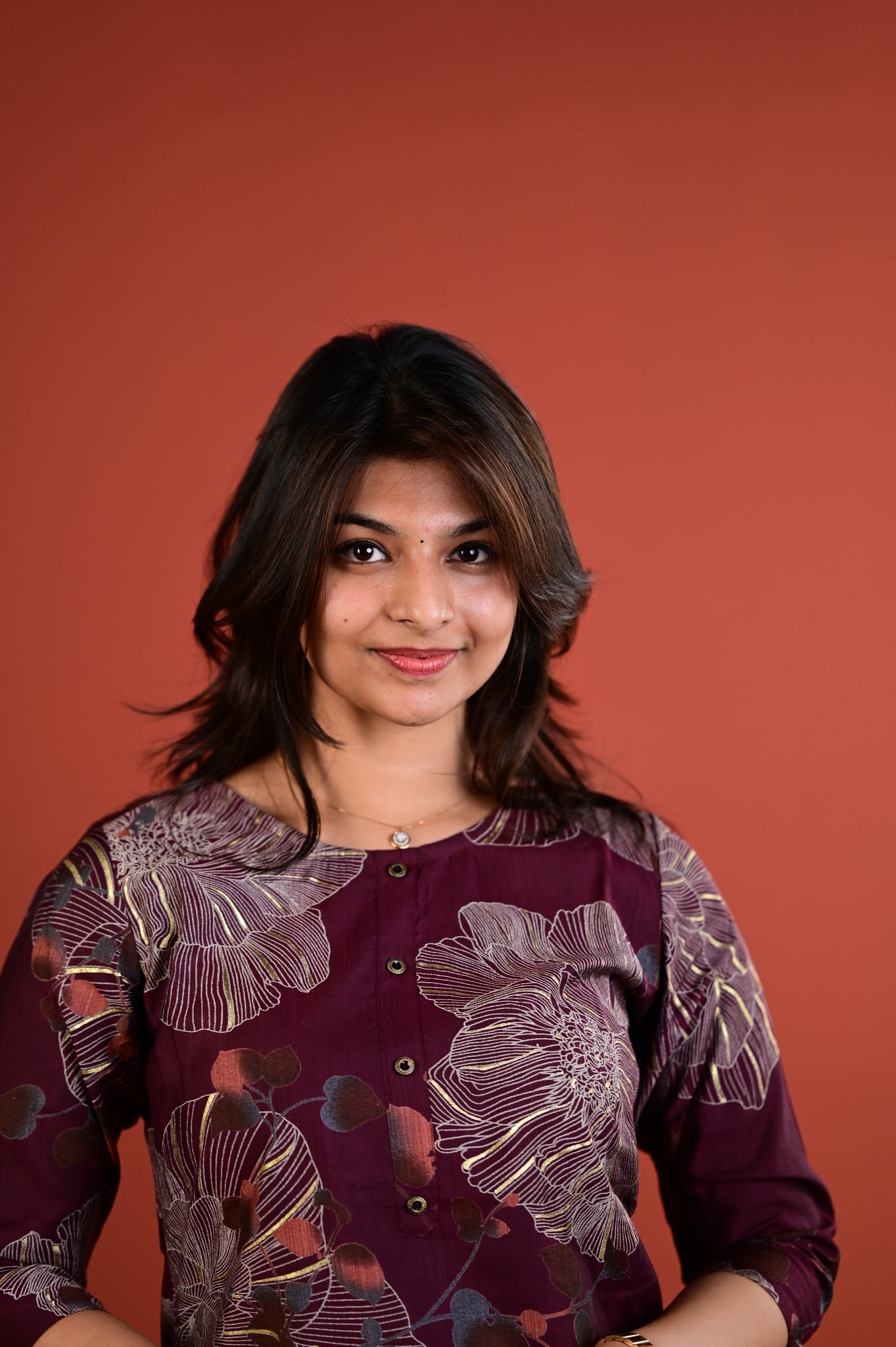 Shradha kurti set in blum in vertican fabric