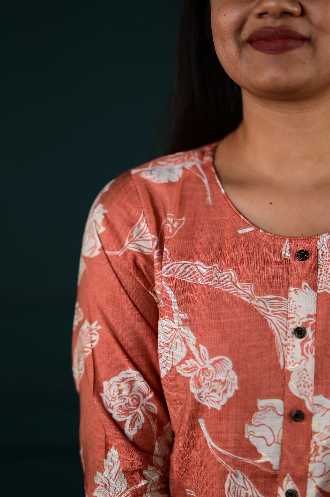 Shreya salwar set in pastel maroon in vertican fabric