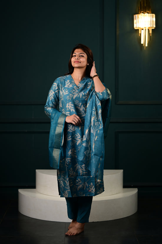 Hasini salwar set in blue