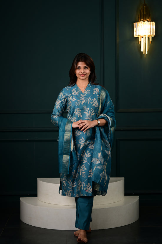 Hasini salwar set in blue