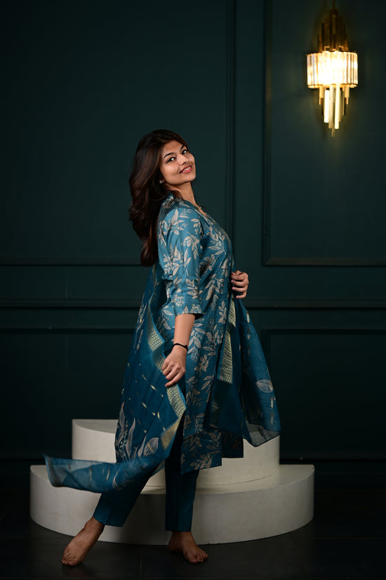 Hasini salwar set in blue