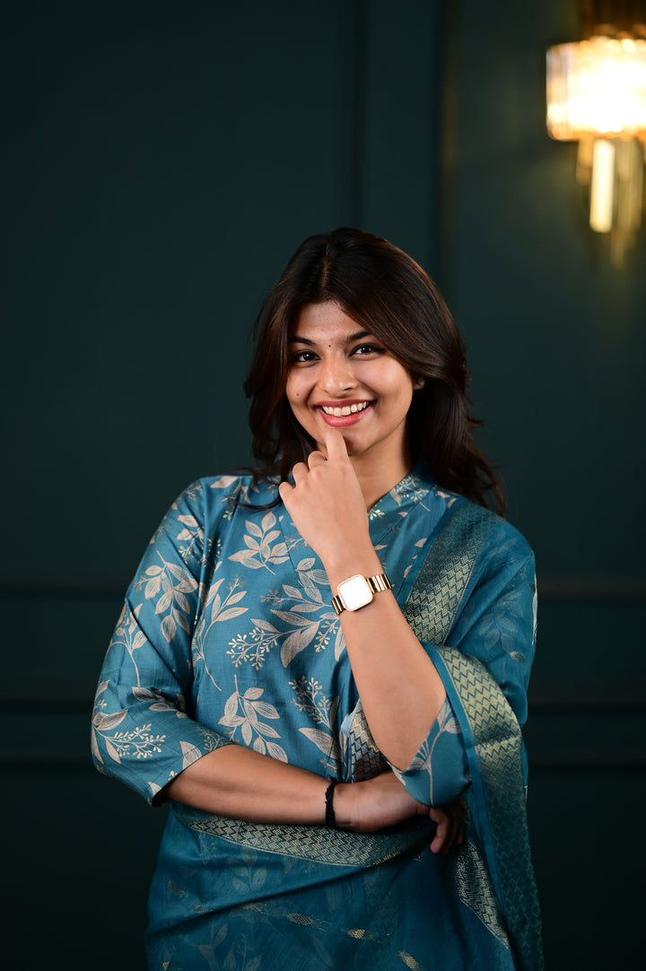 Hasini salwar set in blue