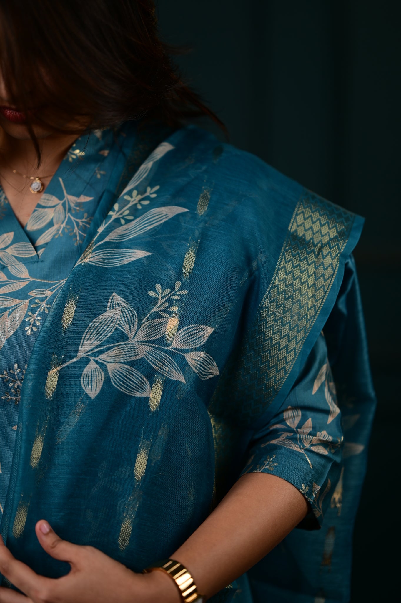 Hasini salwar set in blue