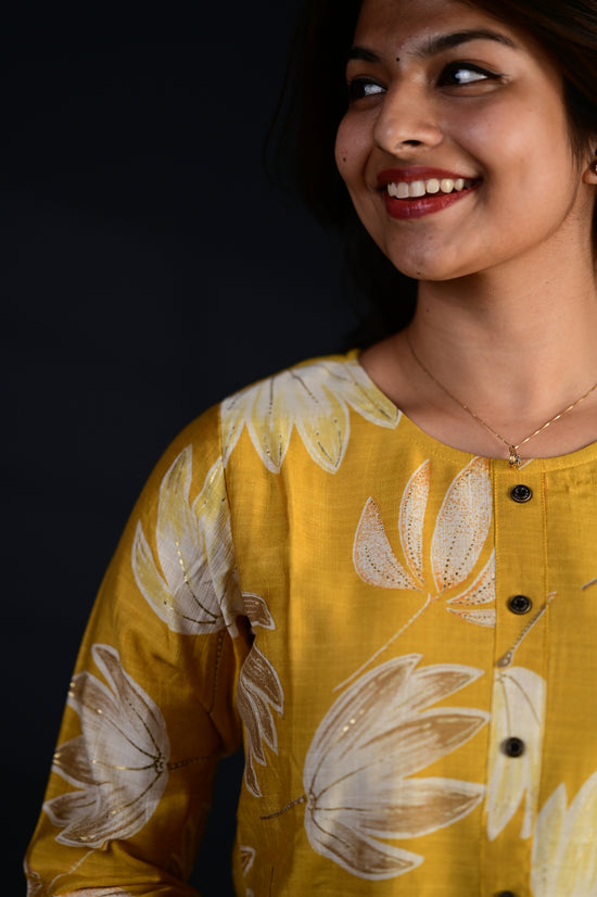 Akshara salwar set in yellow