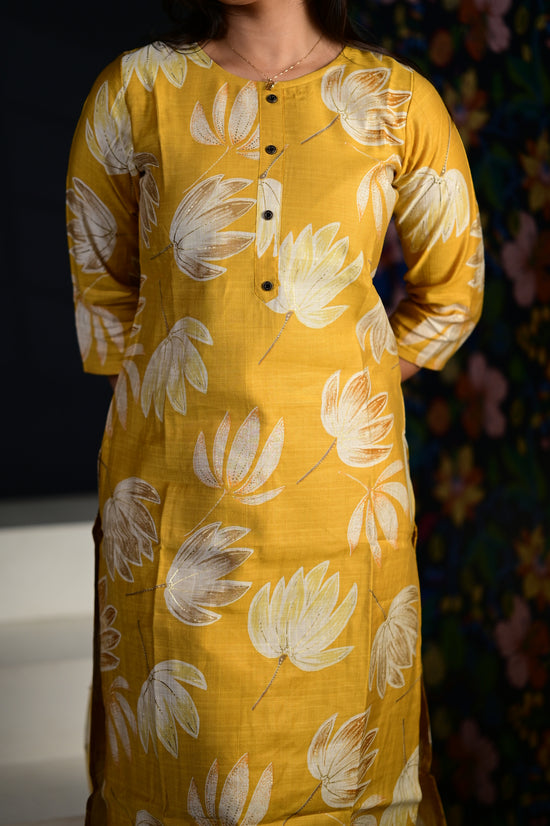 Akshara salwar set in yellow