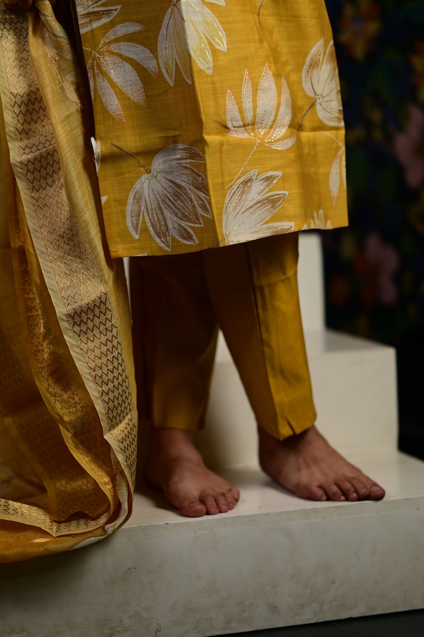 Akshara salwar set in yellow