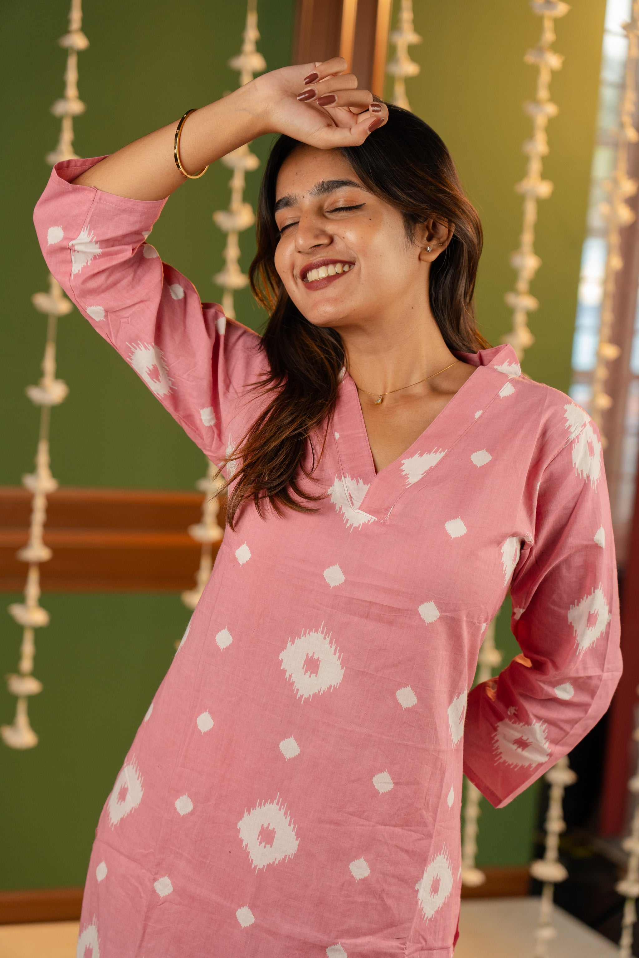 Sitara salwar set in pink