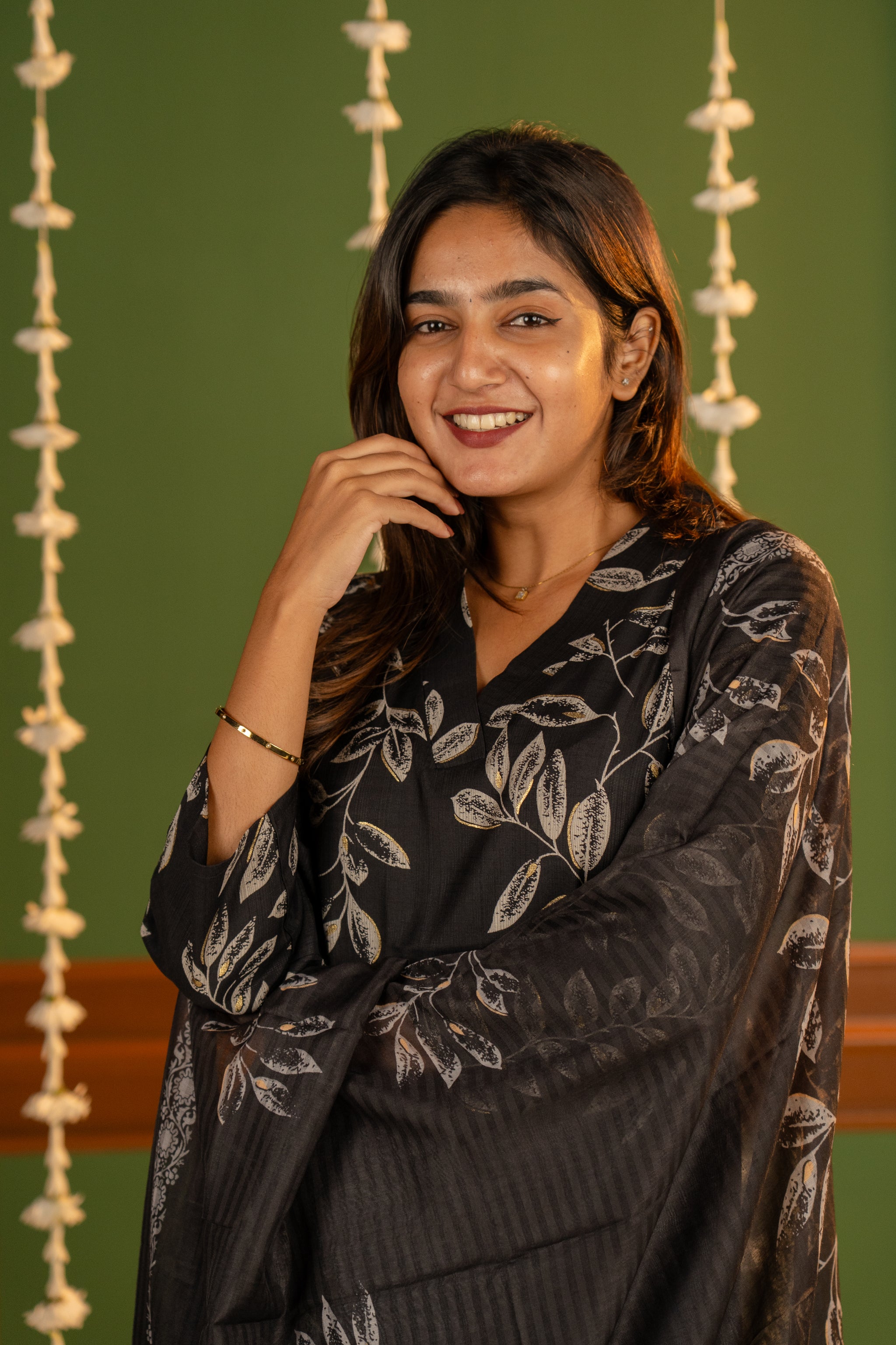 Iraaya salwar set in black