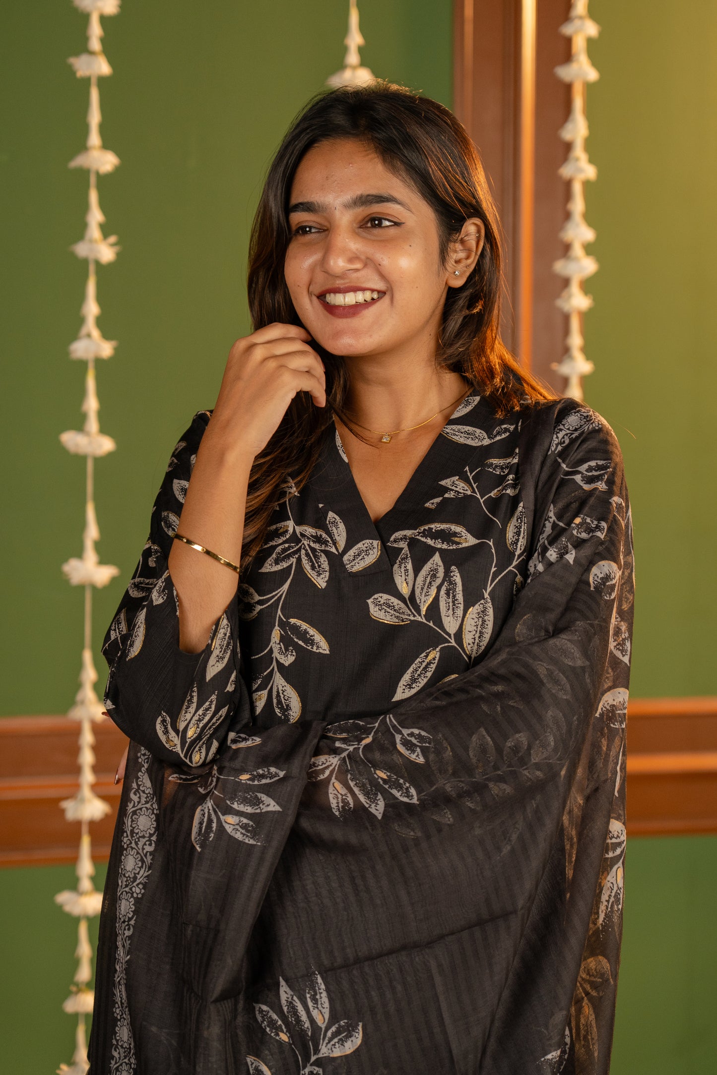 Iraaya salwar set in black