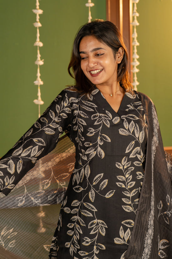 Iraaya salwar set in black
