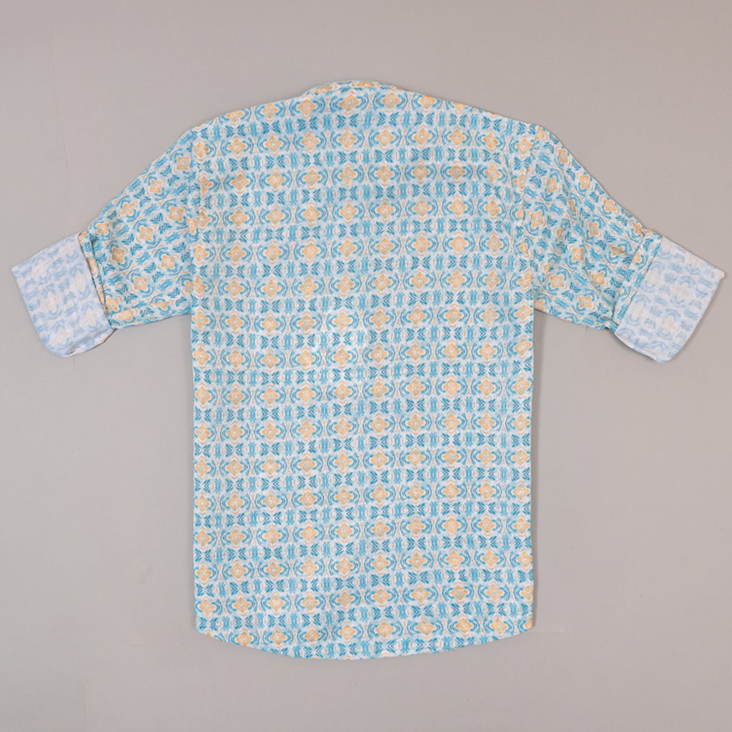 Boys Linen Printed Shirt