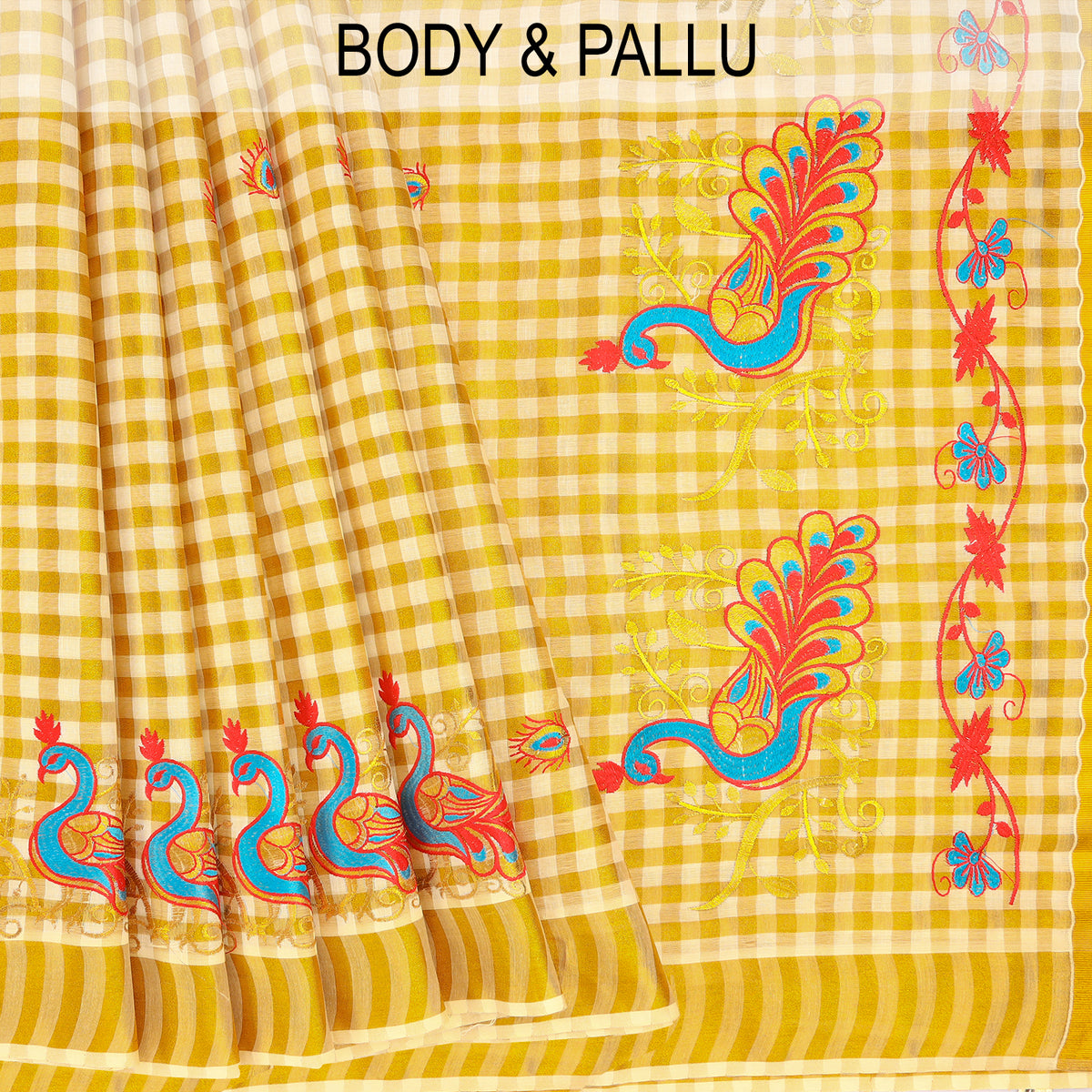 Kerala Onam Embroidered Sarees - Sri Ganapathy Silks Private Limited