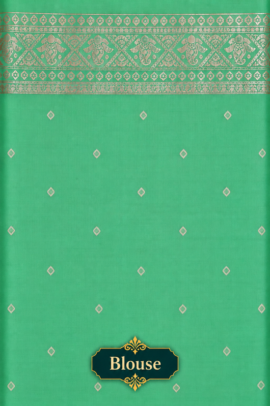 Mint Green Fancy Saree