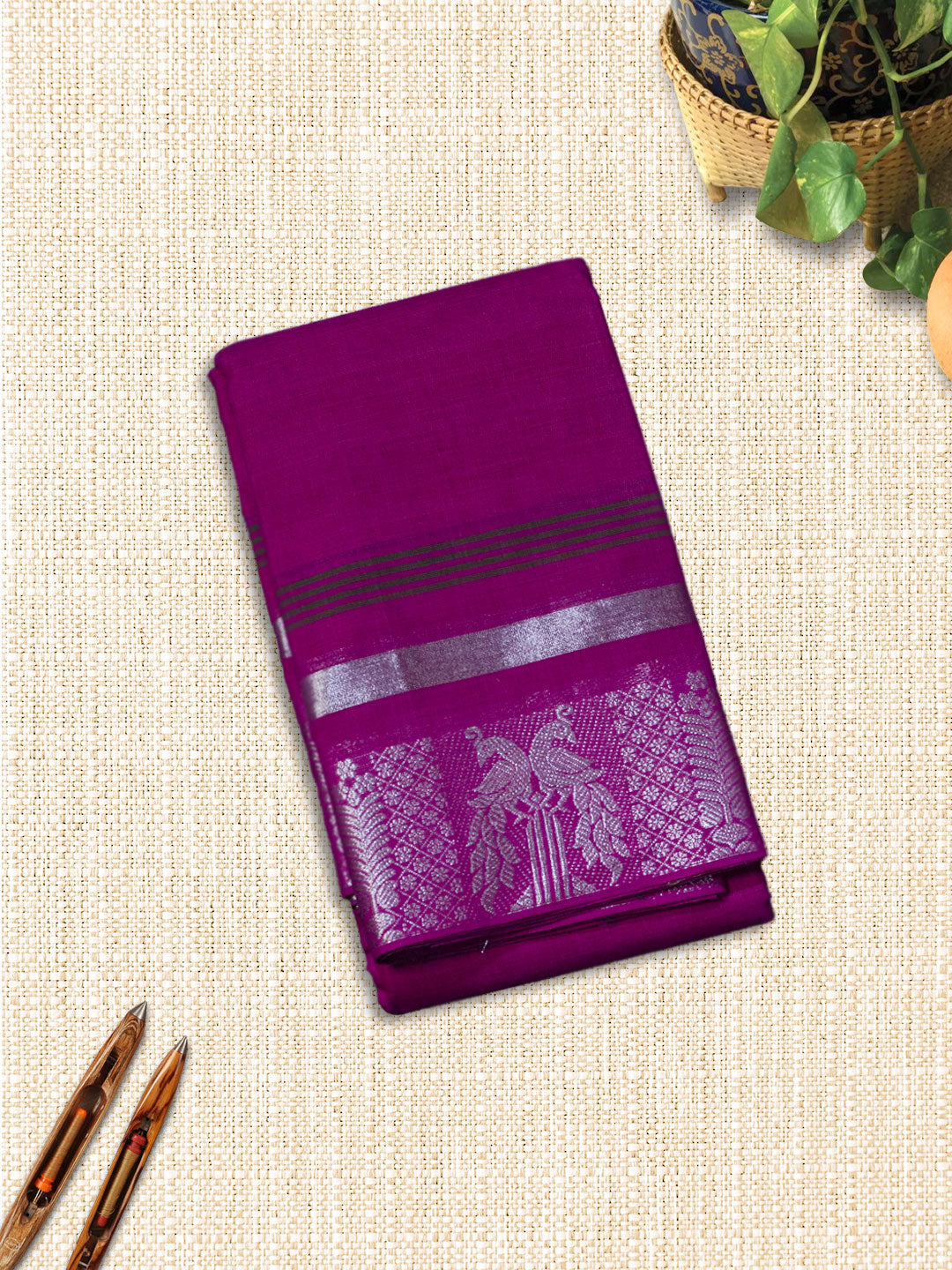 violet-handloom-cotton-saree